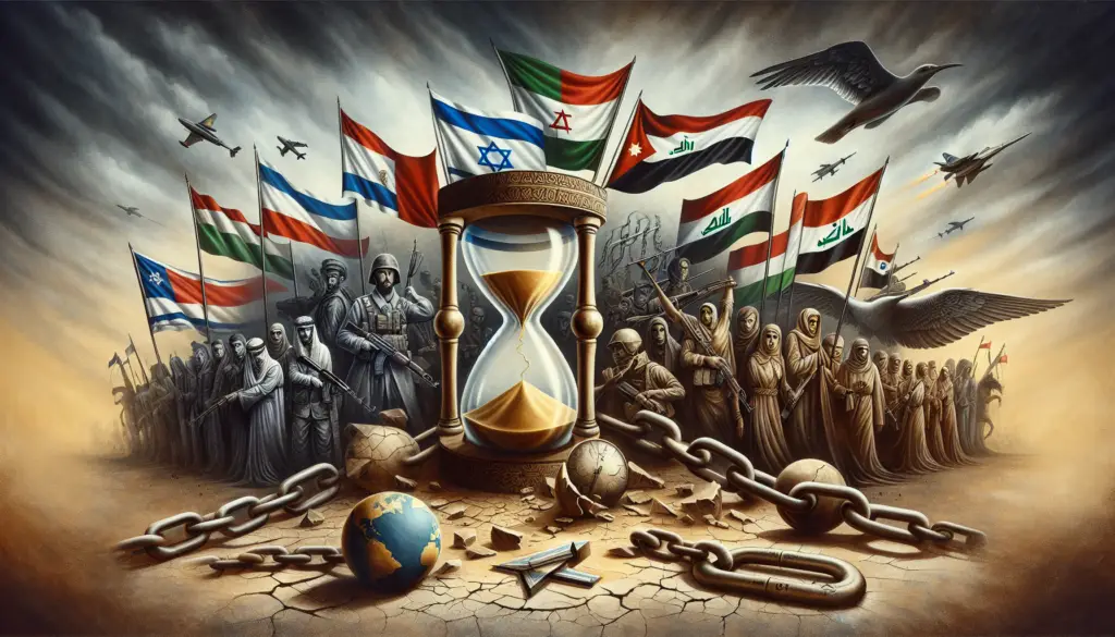 Illustration of Arab-Israeli War historical context